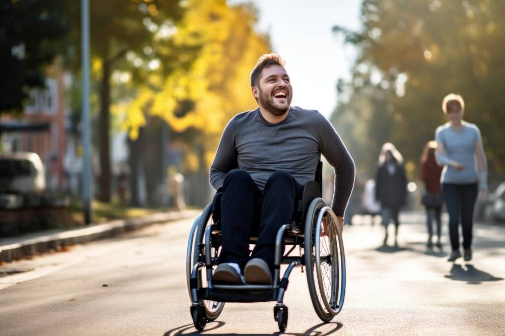 Fauteuil roulant près de Tiercelet